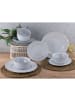 CreaTable CreaTable Antique offwhite Teller Set 12 teilig in Sand in Sand