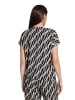 Betty Barclay Printshirt mit Tunnelzug in Schwarz/Beige
