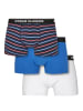 Urban Classics Boxershorts in neon stripe aop+boxer blue+wht