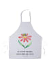 Mr. & Mrs. Panda Schürze Hummel Blume mit Spruch in Weiß
