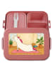Mr. & Mrs. Panda Lunchbox Einhorn Yoga Design ohne Spruch in Rot Pastell