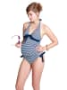 Petit amour Tankini "Annie" in Blau-weiß gestreift