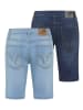 ARIZONA Jeansshorts in bleached/dark blue used