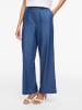 Vila Wide Leg Hose in Dark Blue Denim