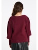 faina Strickpullover in Dunkelkirschrot