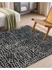Beliani Kurzflor PUNGE in Schwarz/Weiß - (W) 300 x (L) 400 cm