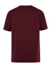 Men Plus Kurzarm T-Shirt in dunkel weinrot