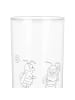 Mr. & Mrs. Panda Wasserglas Bienen Paar ohne Spruch in Transparent