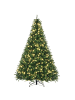 HOMCOM Weihnachtsbaum-142L x 142B x 210H cm-Grün