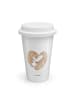 Mr. & Mrs. Panda Tumbler Otter Herz ohne Spruch in Weiß