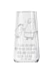 Mr. & Mrs. Panda Champagnerglas Pinguin mit Kind mit Spruch in Transparent