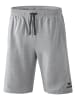 erima Herren Essential Sweatshorts in hellgrau melange/schwarz