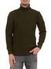 Rusty Neal Schwerer Grobstrick Rollkragen-Pullover in Khaki