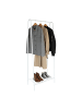 relaxdays Kleiderständer in Weiß - (B)60 x (H)151 x (T)34,5 cm