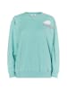 myMo Damen Sweatshirt Mit Applikation in Aqua