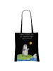 Mr. & Mrs. Panda Tasche Pinguin Surfer mit Spruch in Schwarz