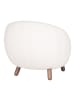 ebuy24 Sessel Savona Weiß 76 x 80 cm