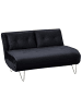 Beliani 2-tlg 3-Sitzer Sofa VESTFOLD in Schwarz/Gold