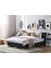 Beliani Doppelbett ADMIRAL in Schwarz/Silber - (W) 170 x (H) 90 x (L) 210 cm