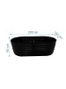 relaxdays Hochbeet in Schwarz - (B)200 x (H)60 x (T)100 cm