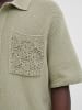 Jack & Jones Gestricktes Polo in Dried Sage
