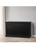 ebuy24 Sideboard Amaretta Schwarz 142 x 45 cm