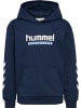 Hummel Kinder Hoodie mit Logoprint in Blau
