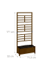 relaxdays Pflanzkasten "Spalierwand" in Braun - (B)71,5 x (H)171 x (T)32 cm