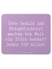 Mr. & Mrs. Panda Mouse Pad Spruch Erzieher-Dank mit Spruch in Lavendeltraum