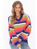 IZIA Women Sweater in blue multicolor