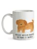 Mr. & Mrs. Panda Kaffeebecher Hund Flauschig mit Spruch in Weiß