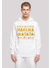 F4NT4STIC Basic Hoodie Disney König der Löwen Hakuna Matata The Lion King in weiß