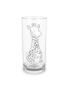 Mr. & Mrs. Panda Glas Giraffe Zufrieden ohne Spruch in Transparent