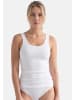 Conta Unterhemd / Top Modal in Weiß / blau