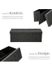 tectake Faltbare Sitztruhe aus Polyester mit Stauraum 110x38x38cm