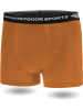 Normani Outdoor Sports 3er Pack Herren Merino Boxershorts Unterhose in Orange