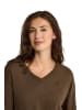 Polo Club Pullover WOMAN RIGBY GO V WOOL W IO LONG SLEEVE REGULAR FIT in Braun