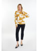 Usha Damen Strickpullover in Curry Weiss