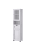 VASAGLE Badezimmerschrank Sofie in Weiß - (B)40 x (H)165 x (T)30 cm
