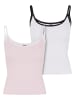 Urban Classics Urban Classics Tank-Tops in blushedrose/white+white/black