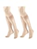Hudson Feinkniestrümpfe Simply 20 To Go 2-Pack druckfrei in Teint