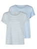 ONLY T-Shirt MOSTER 2er Pack in Blau