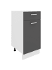 VCM  Küchenschrank B 40 cm Unterschrank Schublade Esilo in Weiß / Anthrazit