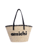 Amichi Strandtasche Sigsberta (B)26 x (H)25 x (T)10 cm in Schwarz