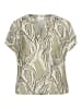 Kaffe Kurzarm-Bluse KAelino Regular fit in Vetiver Marble Print