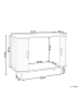 Beliani Sideboard BRADLEY in Braun/Schwarz - (W) 80 x (H) 60 x (L) 40 cm