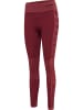 Hummel Hummel Leggings Hmlclea Yoga Damen Atmungsaktiv Schnelltrocknend Nahtlosen in CABERNET/APPLE BUTTER MELANGE