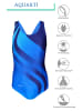 Aquarti Mädchen Badeanzug Chlorresistent Muscleback Wassersport in blau/türkis