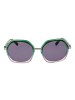 comma Frauen Sonnenbrille Geometrisch Grün