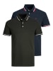 Jack & Jones Poloshirts 2er Pack in dunkelblau